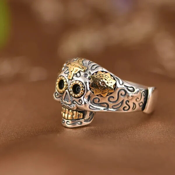 Mexican Sugar Skull Ring
