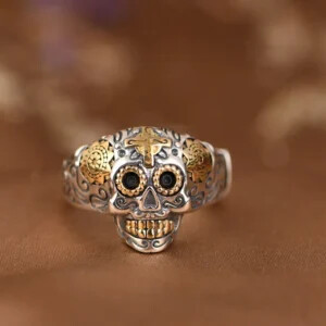 Mexican Sugar Skull Ring