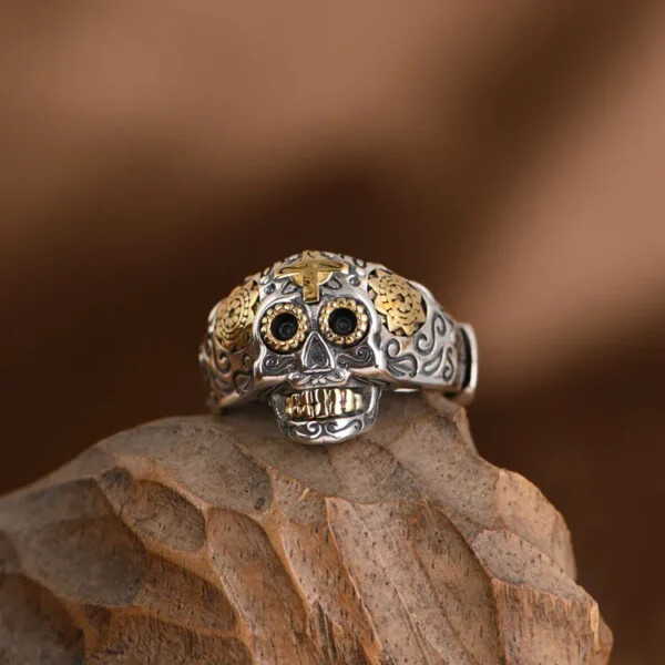 Mexican Sugar Skull Ring