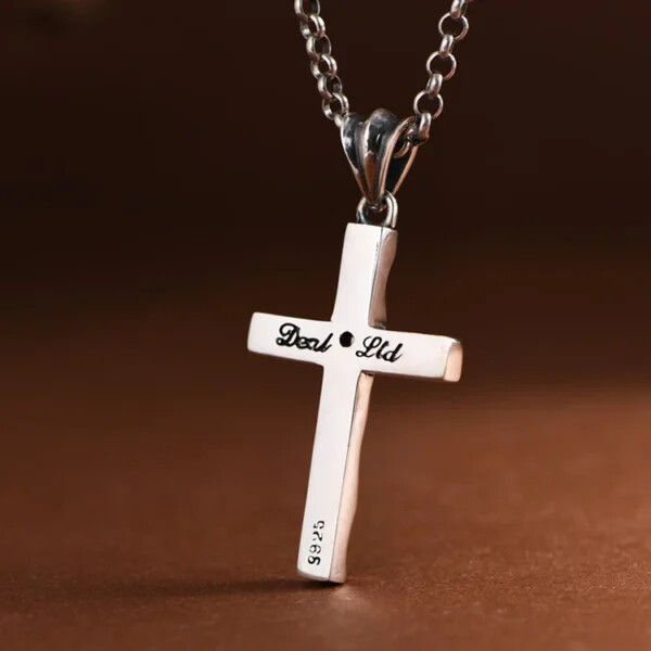 Antiqued Cross Pendant Necklace