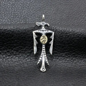 Thunderbird Pendant Necklace With Engraved Kokopelli