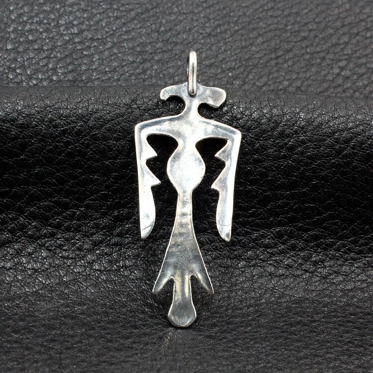 Thunderbird Pendant Necklace With Engraved Kokopelli